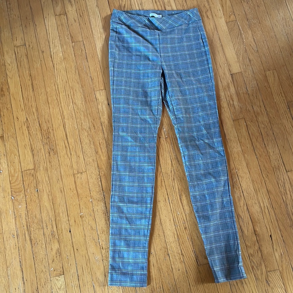 Skinny legging, work pants, plaid size s